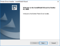 Brother HL-4040CDN driver setup - Step 1